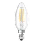 Osram Parathom Retrofit Classic LED E14 Candle Filament Clear 4W 470lm - 865 Daylight | Replaces 40W