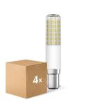 Multipack 4x Ledvance Special T Slim LED B15d Tube one-handed Clear 8W 1055lm - 827 Extra Warm White | Dimmable - Replaces 75W