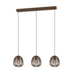 Eglo Pendant Espinal Steel Bronze | IP20 - Suitable for 3x E27 