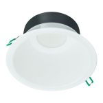 Philips LED Downlight Coreline DN142B Aluminium White 11W 1200lm 60D - 830 Warm White | Cutout 155mm - IP54 - White Reflector