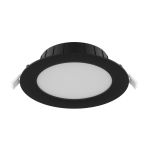 Noxion LED Downlight Hera Flat Recessed Black 15W 1500lm 80D - 827-830-840 CCT | 166mm - Cutout 144mm