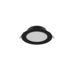 Noxion LED Downlight Hera Flat Recessed Black 9W 900lm 80D - 827-830-840 CCT | 146mm - Cutout 120mm