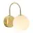 Nordlux Franca Wall Light Metal and Glass Brass | Suitable for E14
