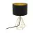 Eglo Table Lamp Carlton 2 Steel Gold Black | IP20 - Suitable for 1x E14 