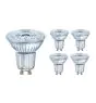 Osram Parathom LED GU10 Spot Clear 4.5W 350lm - 930 Warm White | Dimmable - Best Colour Rendering - Set of 5  - Replaces 50W