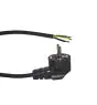 Noxion Power Supply Cable Black - Schuko Europlug + Open Ends - 3m - 3 pole 0,75mm2