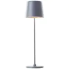Brilliant Table Lamp Kaami Metal Plastic Grey 2W 310lm - 830 Warm White | 100mm - IP44 - Outdoor - Dimmable 