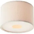 Brilliant Teddy Ceiling Light Metal Textile Beige | 350mm - Suitable for 2x E27