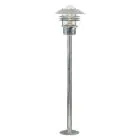 Nordlux Vejers Pedestal Lamp Galvanized Steel and Glass Grey | IP54 - Suitable for E27
