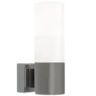 Nordlux Tangens Wall Light Glass and Metal Grey | IP44 - Suitable for E14