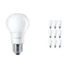 Multipack 10x Philips Corepro LED Bulb E27 Pear Frosted 8W 806lm - 840 Cool White | Replaces 60W